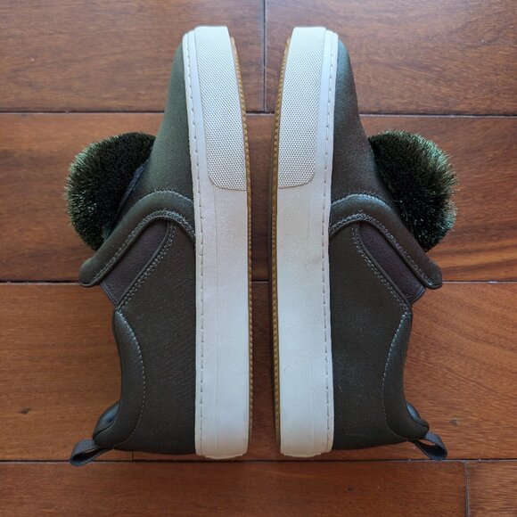 TORY BURCH Daphne Pom Pom Satin Luxe Platform Sneakers